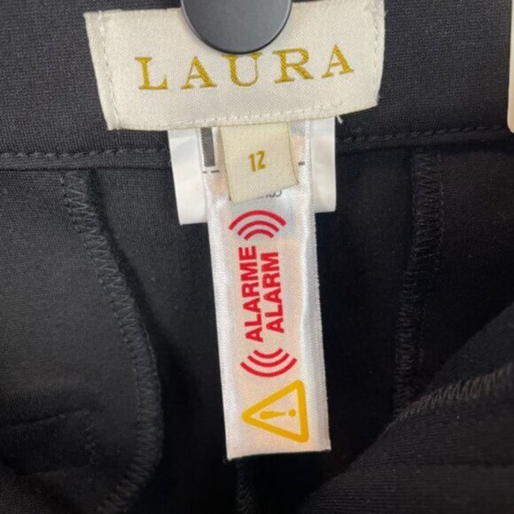 Laura Pants Women’s Black Comfort Waist High Rise Shaped Hips Straight Leg - Picture 6 of 8